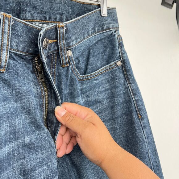 Brooks Brothers Mens Jeans Dark Denim Supima Cotton Straight Fit 30x30 USA Made - Picture 4 of 8